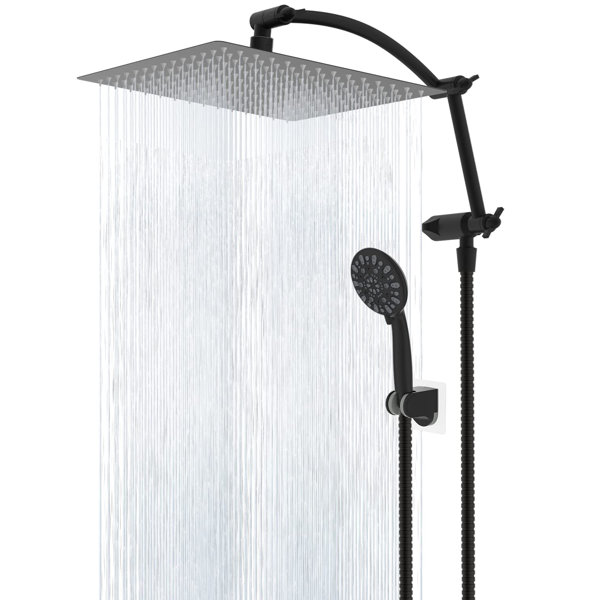 Hibbent All Metal 12 inch HighPressure Rain Shower Head/Handheld Showerhead Combo Wayfair Canada